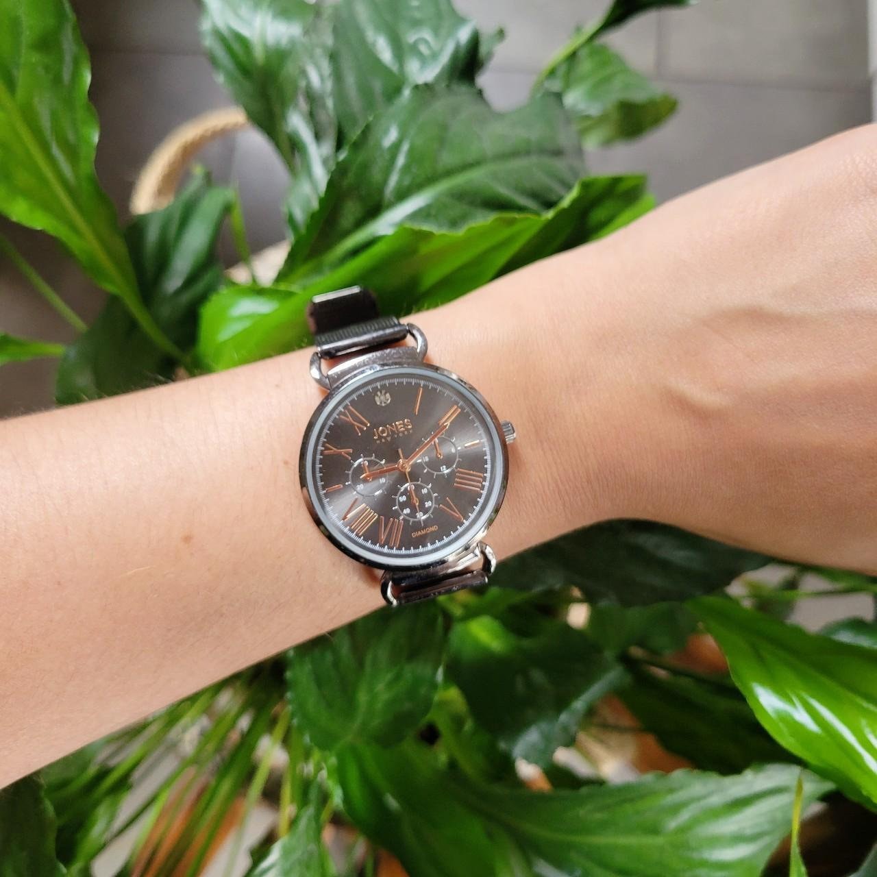 ?HP?NEW Madison New York Diamond Silver Quarts Watch w Navy Calf Leather Jazzmaster Open Heart Lady Auto | Hamilton Watch - H32215142  main image 2