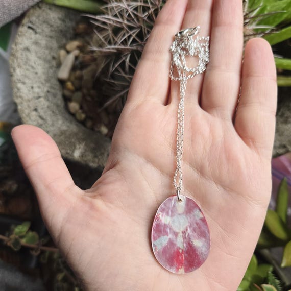 Handmade Bohemian Thai Abalone Shell Red Boho Sun… - image 8