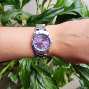 Purple Dial Watch Etsy Singapore