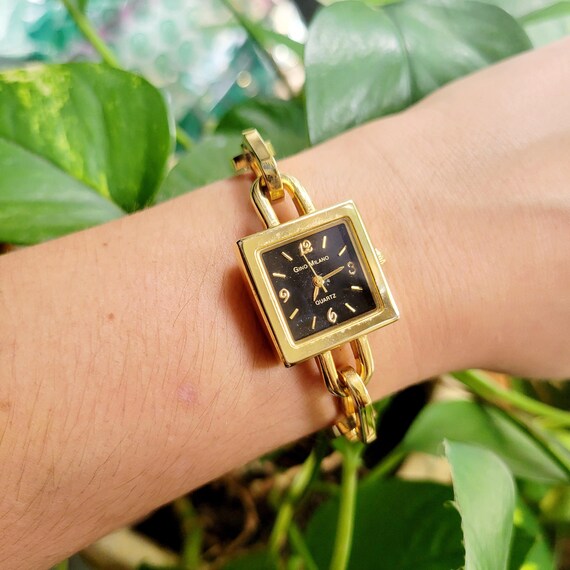 Buy Gino Milano Classic Gold Black Quartz Watch Online in India Etsy