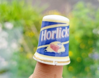 RARE* Vintage Horlicks Bone China Thimble