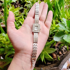 Classic Silver Rhinestone Watch