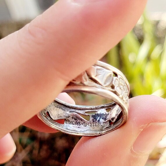 Vintage Uncas 925 Sterling Silver Wedding Ring, s… - image 6