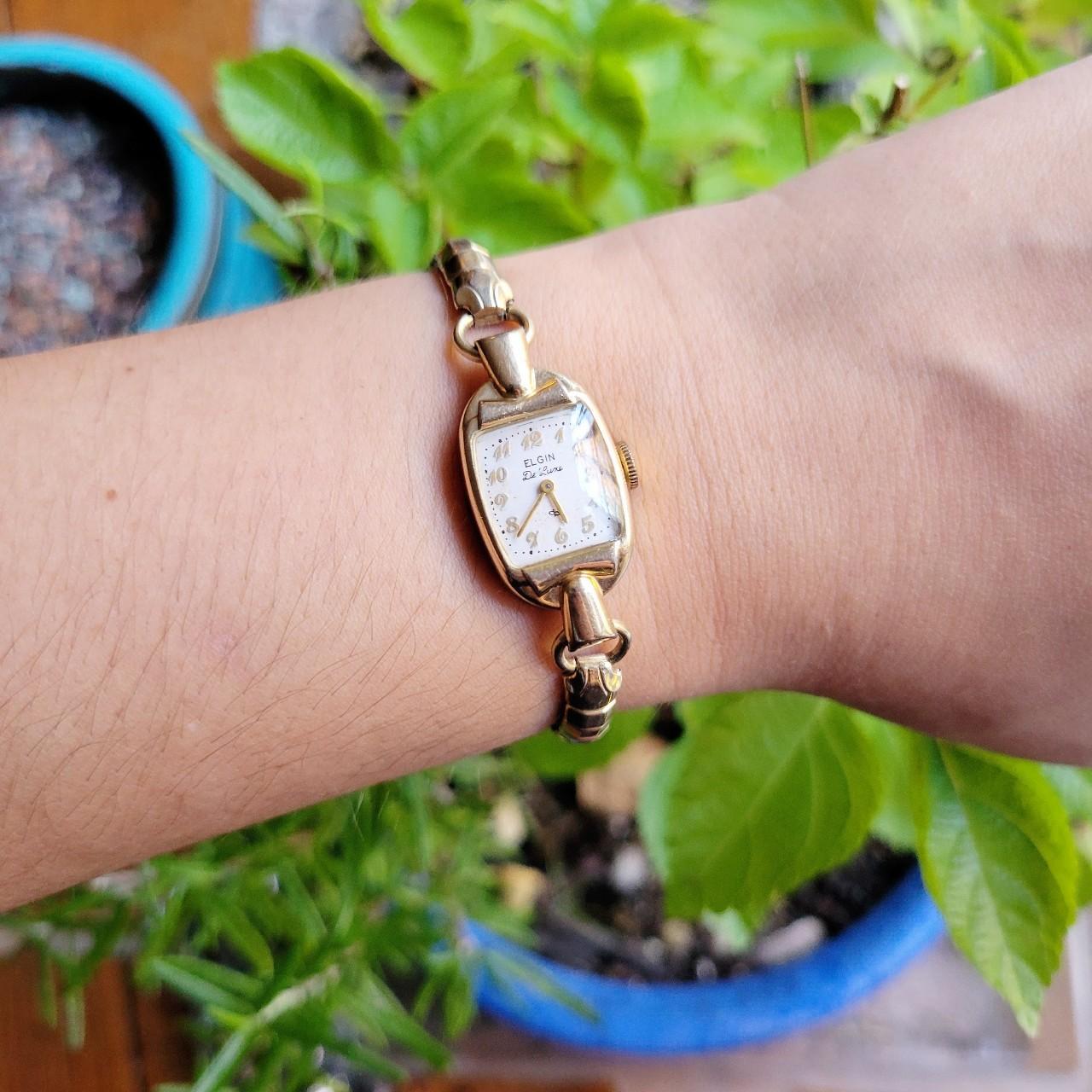 Lot Of 3 Vintage Ladies Watches Elgin, Lorus, & Benrus 10k RPG Read VTG Elgin Ladies Watch 10K RGP Bezel Ster. Lugs Speidel  main image 3