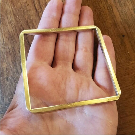 Brass Bracelet - Squares
