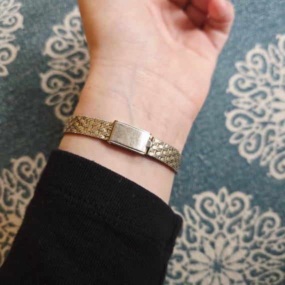 Vintage Gold Jules Jurgensen Square Quartz Watch - Etsy display picture 1