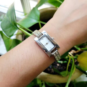 Classic Silver Rhinestone Watch