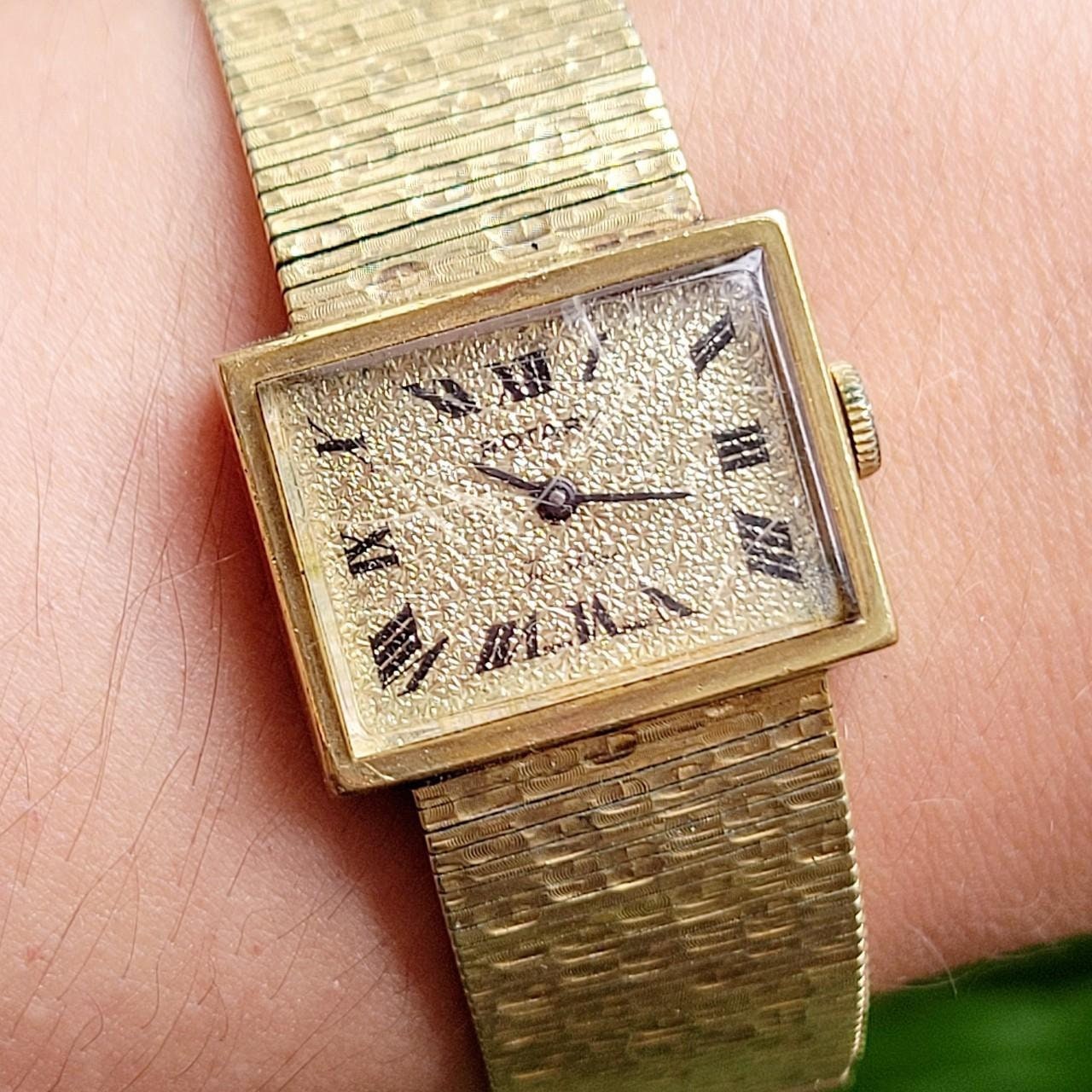 Vintage Rotary Classic Roman Numerals Gold Watch - Etsy