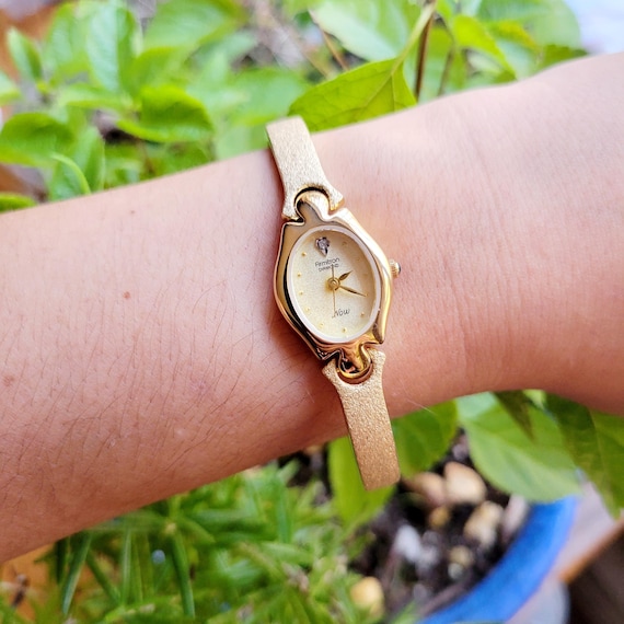 Classic Armitron Genuine Diamond Now Watch With Blue Gemstone Dial Etsy