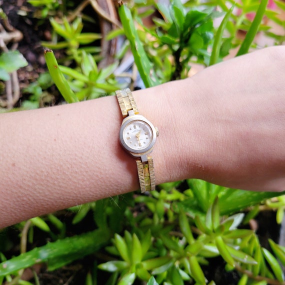 Vintage Swiss Ackro 17 Jewels Classic Dainty Gold 