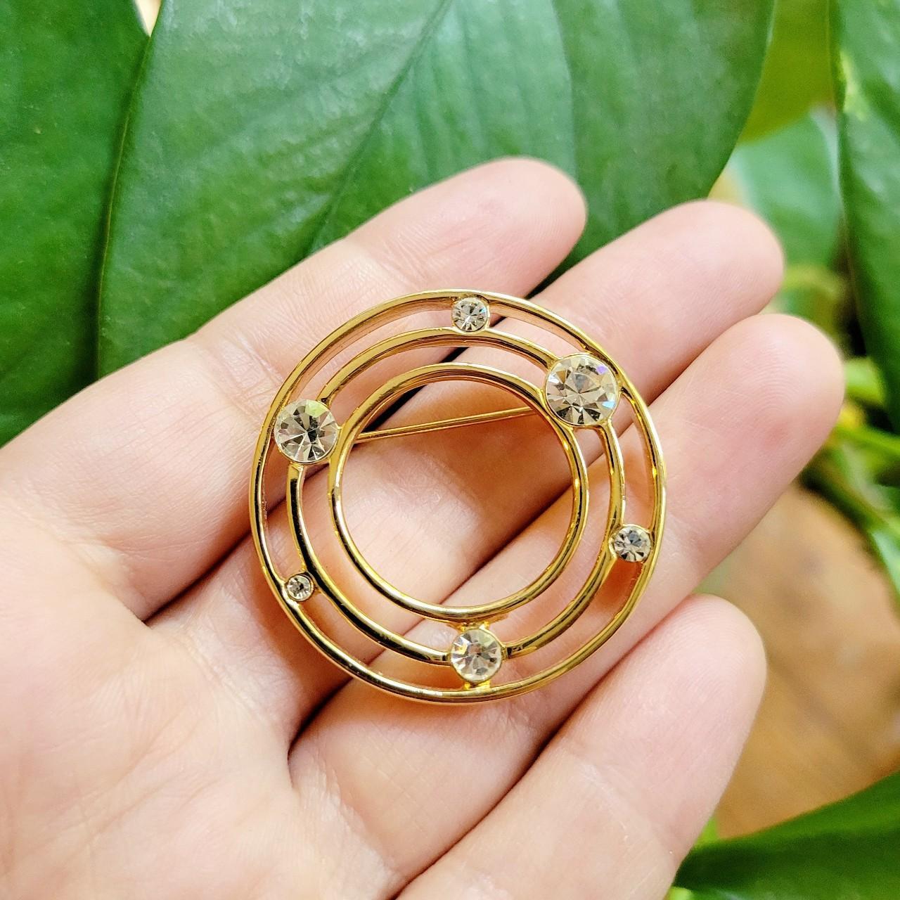 ヴィンテージ ゴールド ラインストーン ブーシェ ブローチ ピン - Etsy