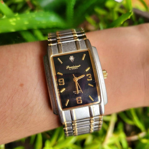 RARE* Vintage Gruen Precision Diamond Quartz Watch - Gem