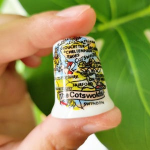 Vintage Cotswolds Karte Fingerhut