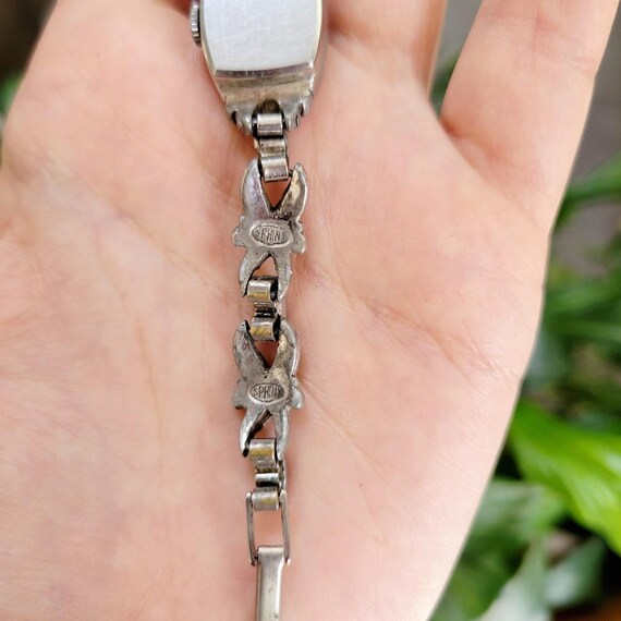 Vintage Rone Silver Marcasite 17 Jewels Dainty Ar… - image 10