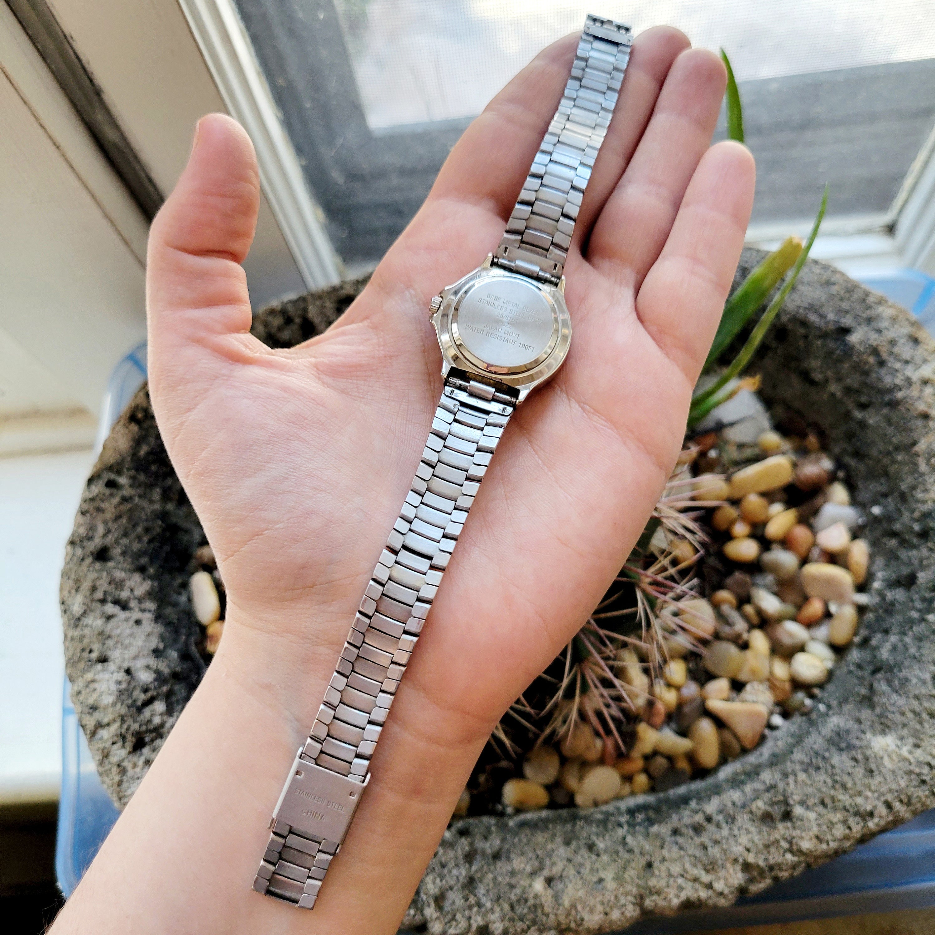Vintage Armitron Classic Silver & Navy Watch Grant™ | 32mm, Silver/Navy | Silver Rectangle Watches main image 4