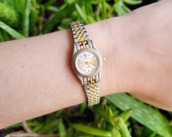 Vintage Diamante Diamond Quartz echte diamanten horloge