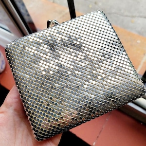 1990s Gold Mesh Chainmail Clutch Vintage Etsy