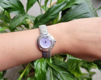 Sekonda Silver & Purple Quartz Watch
