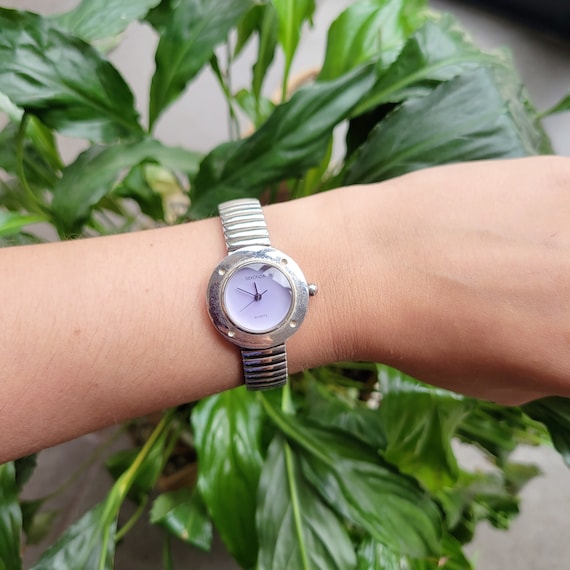Sekonda Silver & Purple Quartz Watch