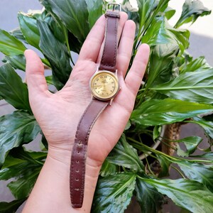 Vintage Omax Leather Watch image 7