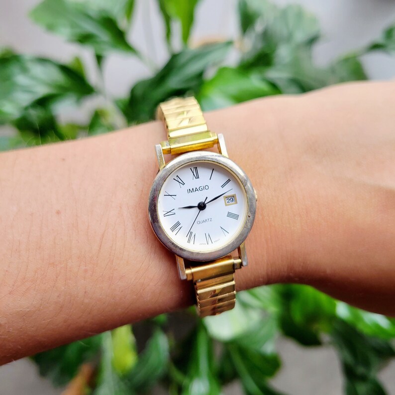 Classic Imagio Quartz Calendar Watch Etsy