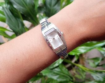 Vintage Silver Citron Quartz Watch