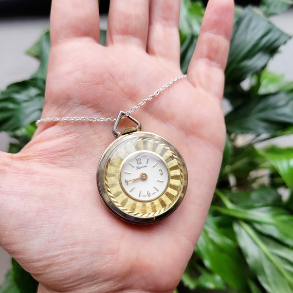 Vintage Swiss Lucerne Watch Necklace - image 6