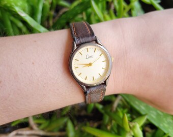 Vintage Limit Genuine Brown Leather Watch