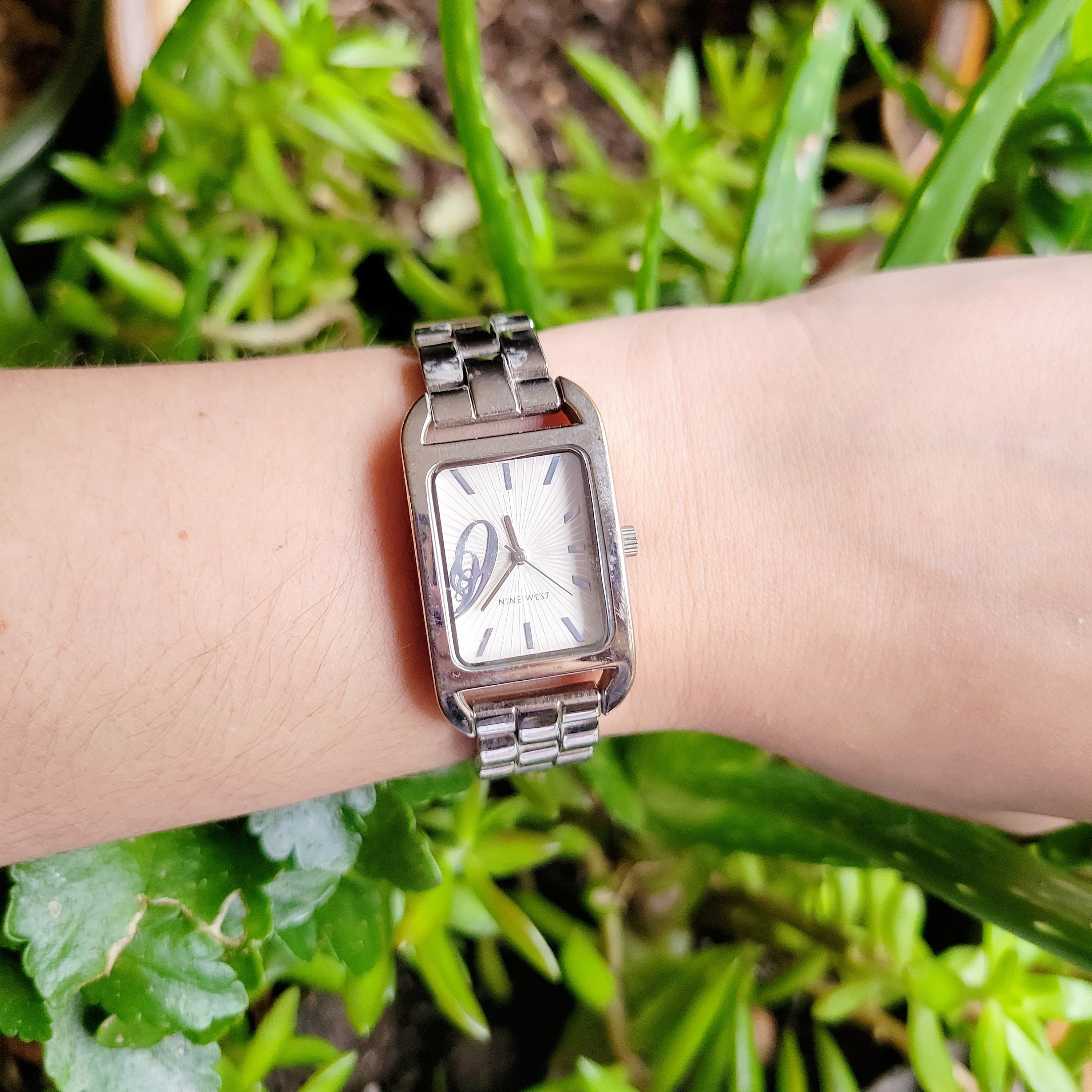 Vintage Nine West Silver Classic Watch Etsy