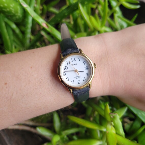 Montre-bracelet Timex Indiglo Pour Homme - Fonction Date, étanche 30m - Occasion, Bon état De Fonctionnement - Look Rétro Utile