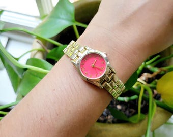 Classic Gold & Pink Watch - Etsy display picture 1