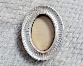 Vintage Tiny Silver Wall Hanging Picture Frame