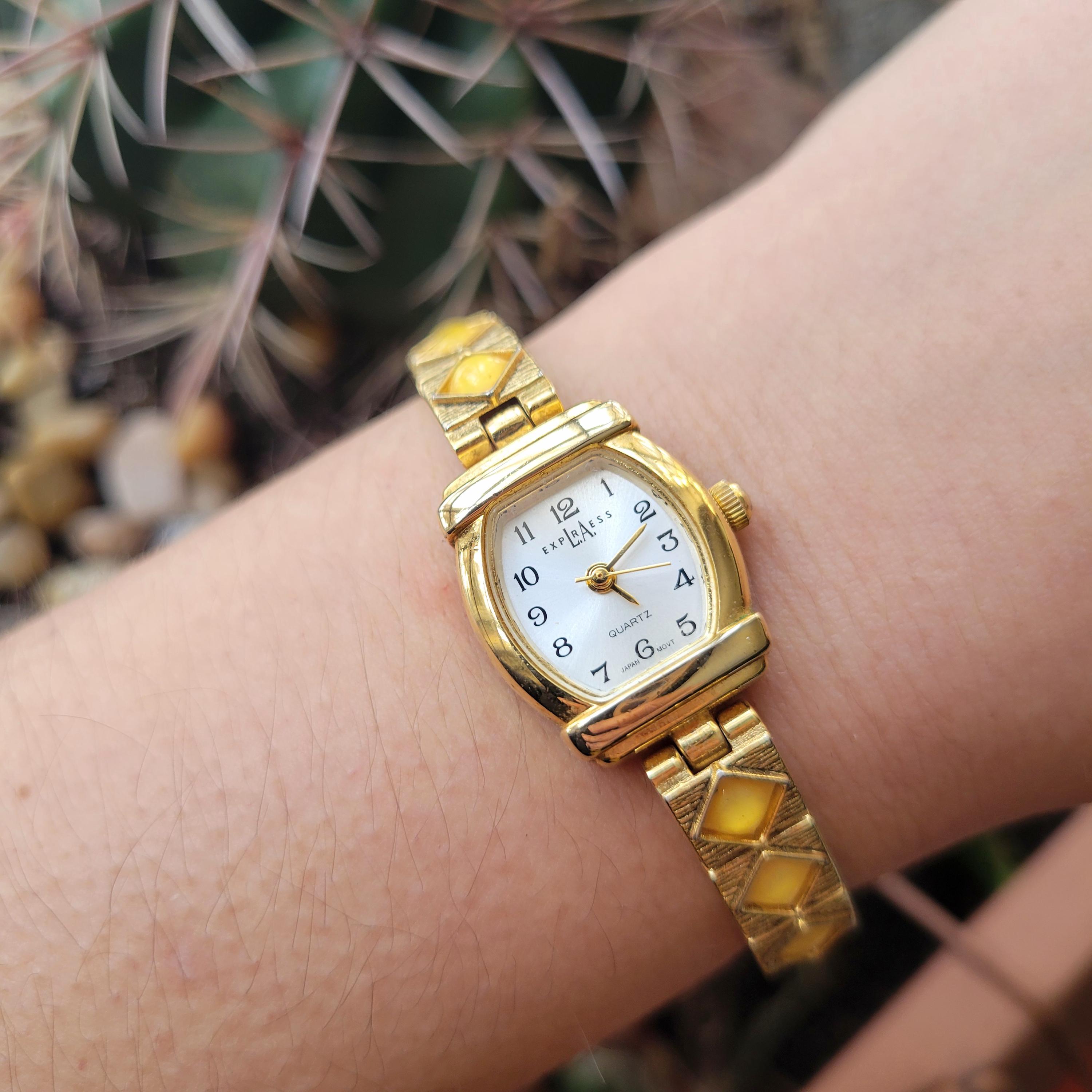 Vintage LA Express Dainty Gold & Yellow Gemstone Classic  display picture 3