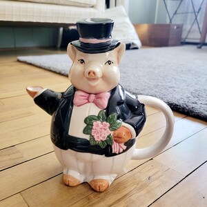 Pig Teapot Vintage - Etsy