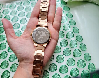 River Island Quartz Ladies rectangular crystal rhinestone cubic zirconia Watch Gold Michael Kors Watch main image 4