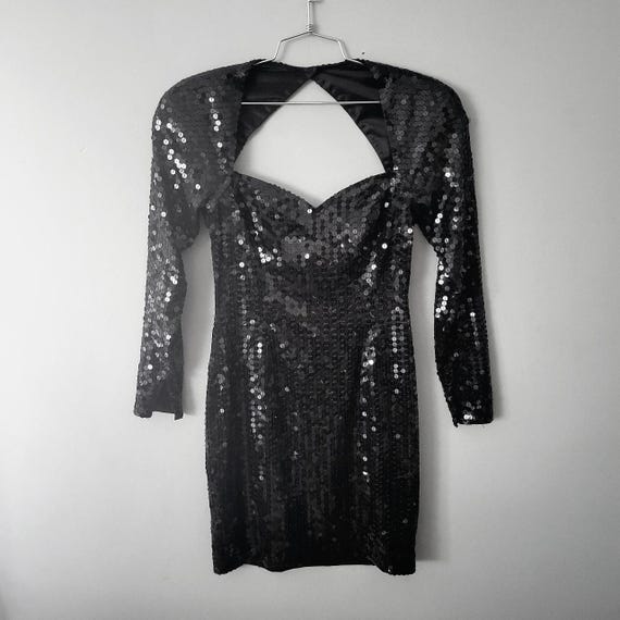 black sequin dress with shoulder pads Black Sequin Shoulder Pad Sleeveless Bodycon Dress