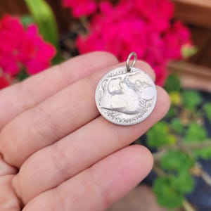 Vintage Antique Buffalo Nickel Coin Pendant Charm