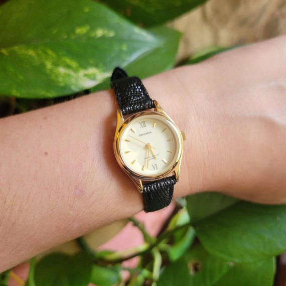 Sekonda black and gold watch deals