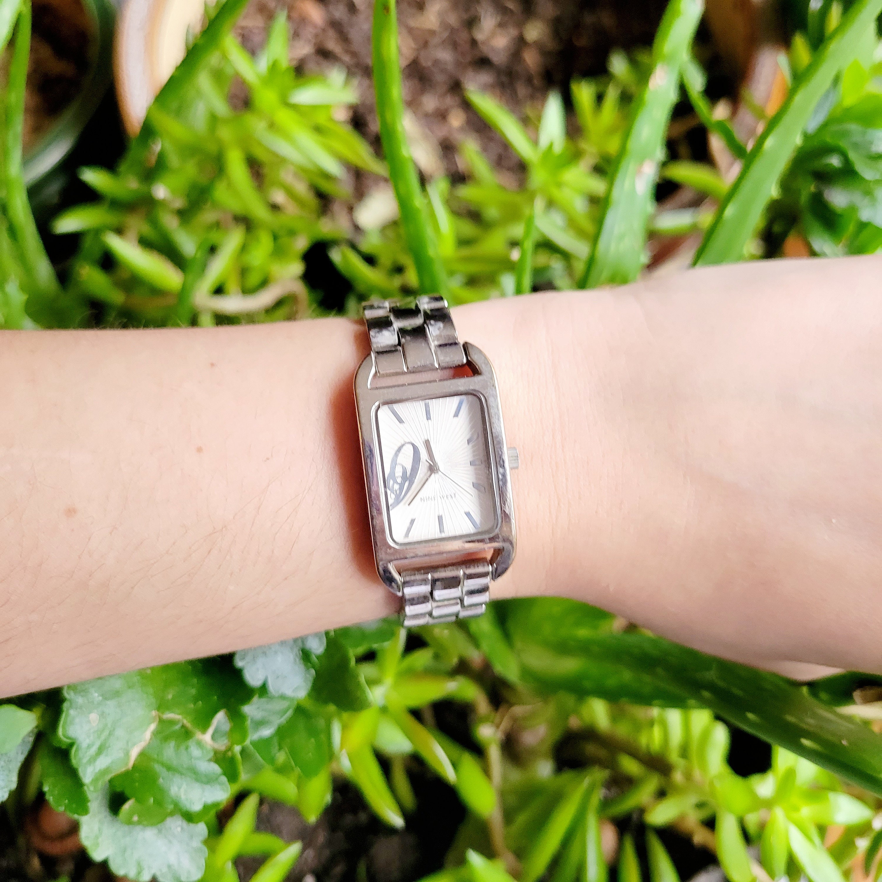 Nine West Orologio Da Polso Donna: Quadrante Champagne Con Cinturino In Ecopelle Marrone Miele