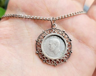 MONETA PENNY - COLLANA CIONDOLO ORO - COMMONWEALTH AUSTRALIANO