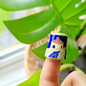 Vintage Little Spanish Village Guadalest Thimble