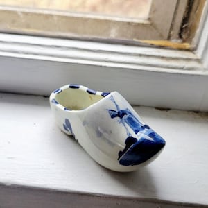 Vintage Delft Pottery Klassischer Holländischer Holland Clog Schuh