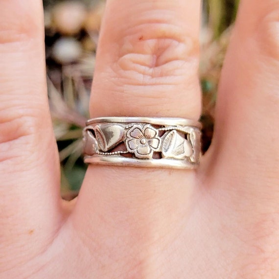 Vintage Uncas 925 Sterling Silver Wedding Ring, s… - image 3