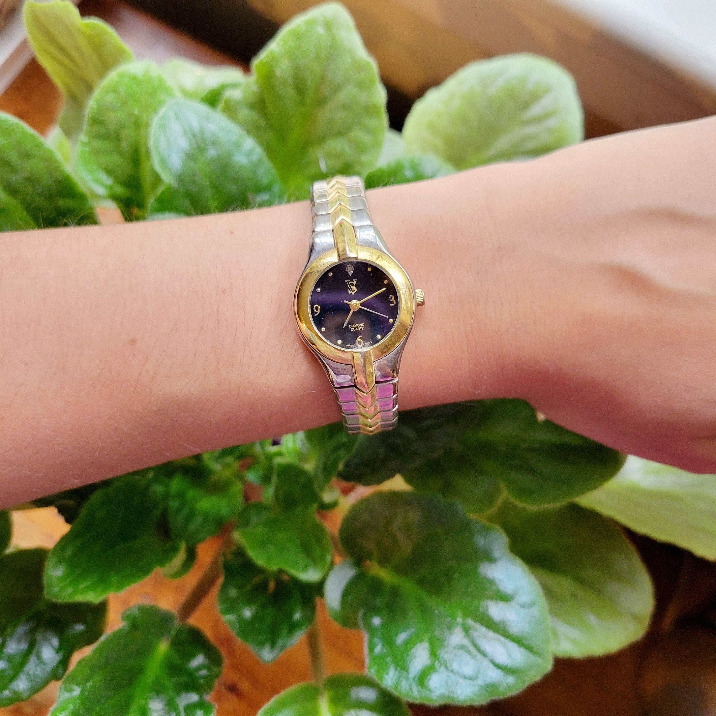 Sergio Valente SV Diamond Quartz Classic Watch - Etsy Israel display picture 2