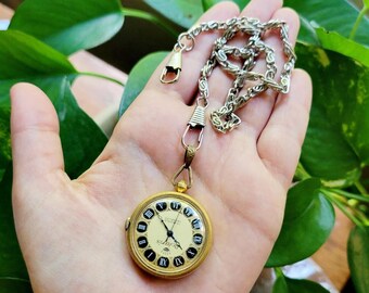 Vintage Polaris 17 Jewels Incabloc Roman Numerals Dainty Gold