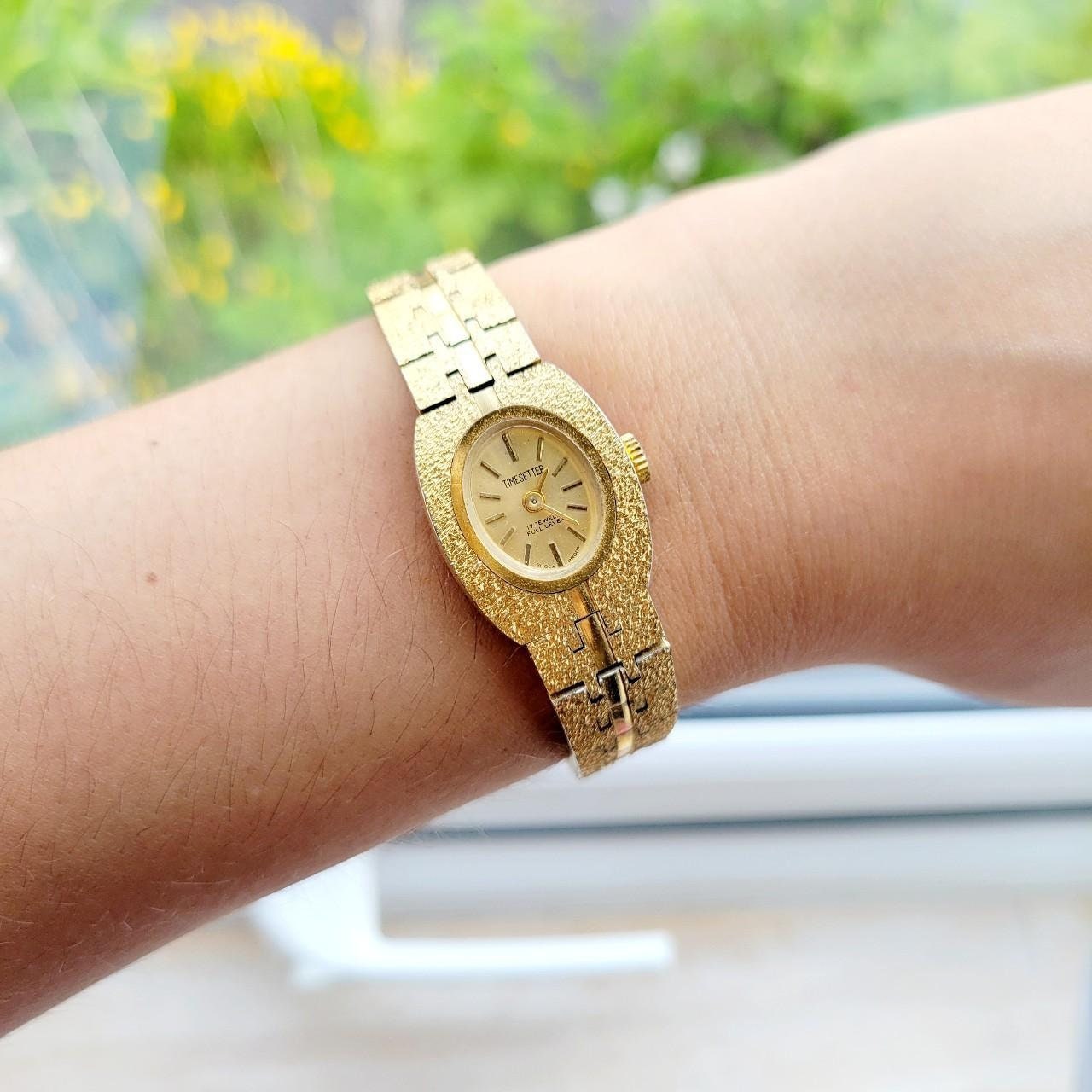 Vintage Timesetter 17 Jewel Full Lever Gold Watch - Etsy