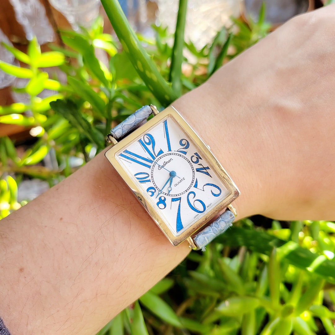 Vintage Eastman Leather Quartz Watch Etsy UK