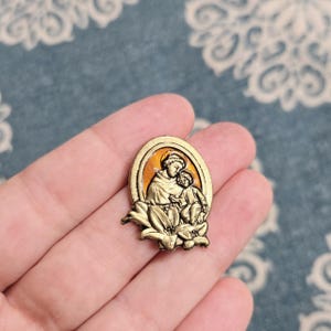 Vintage Saint St Anthony Token Religious Charm Talisman