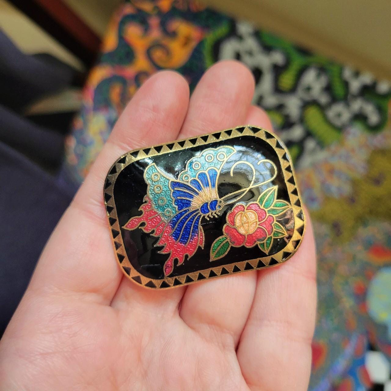 Cloisonne Butterfly Belt - Etsy display picture 3