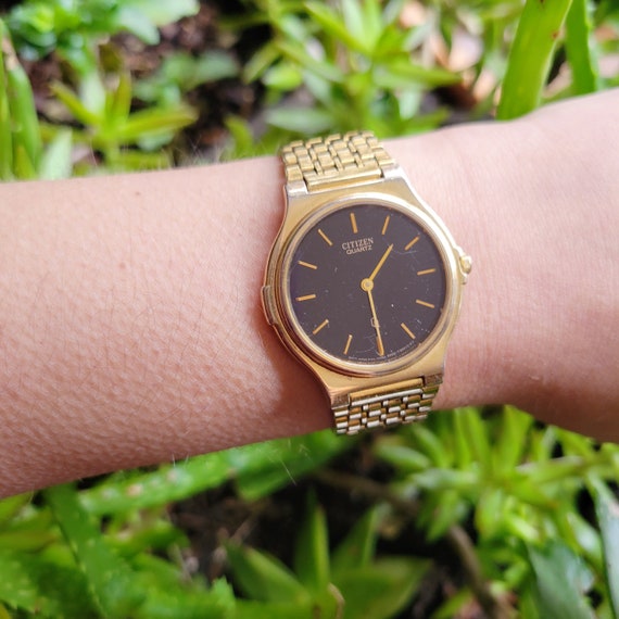 Vintage Citizen Quartz Classic Dainty Gold Watch - image 7